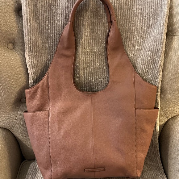 Lucky Brand Tan Leather Tote - Picture 2 of 5